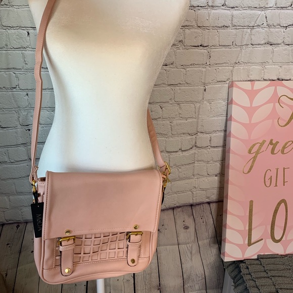 [NWT Crossbody] Blush Faux Leather Handbag - Picture 8 of 8